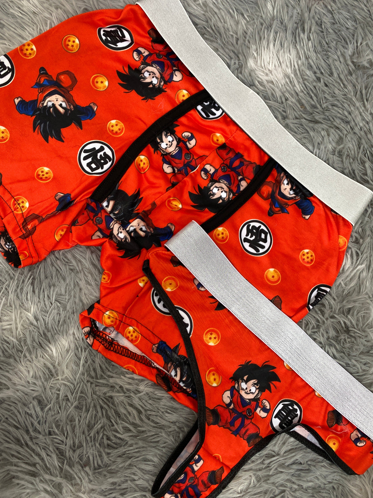 Dragón ball naranja Duo Unitalla Con Tanga