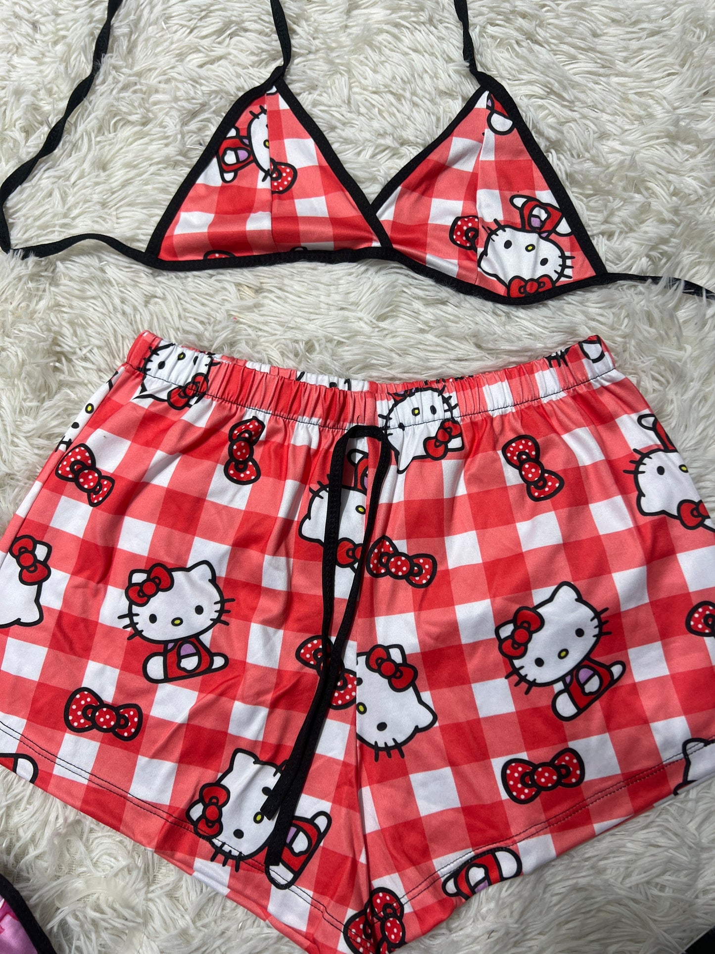hello kitty picnic top con short unitalla de brush