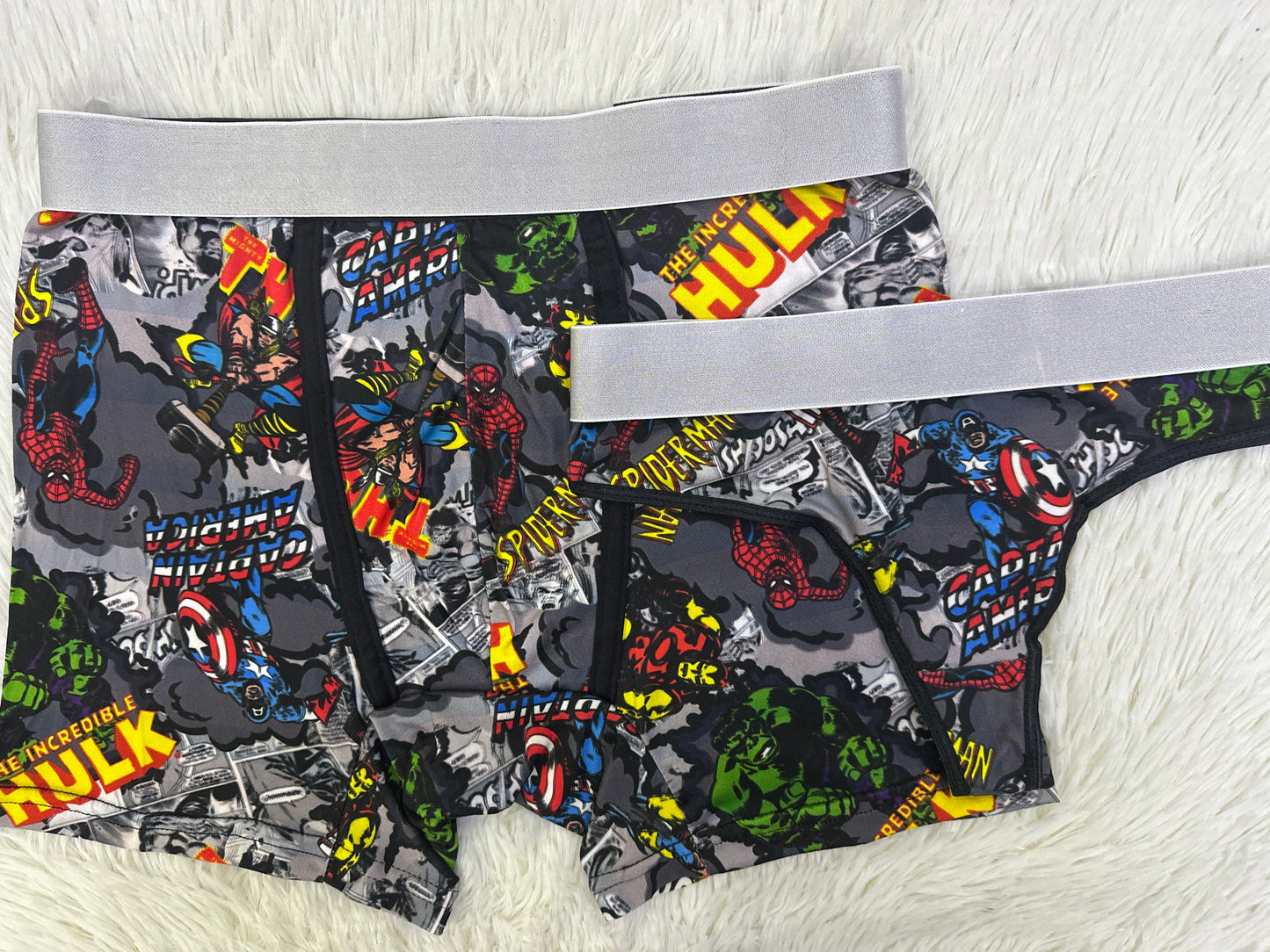 Avengers Print Gris Oscuro Duo XL