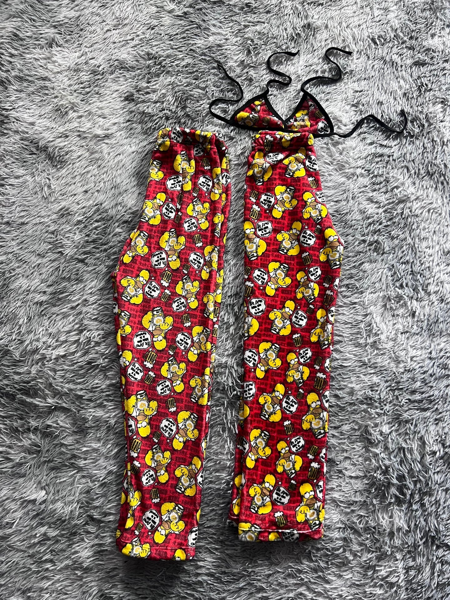 homero cerveza Duo de Pijama Afelpada