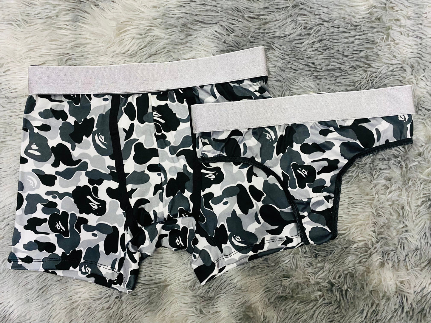 Bape Camuflaje Gris duo unitalla con tanga