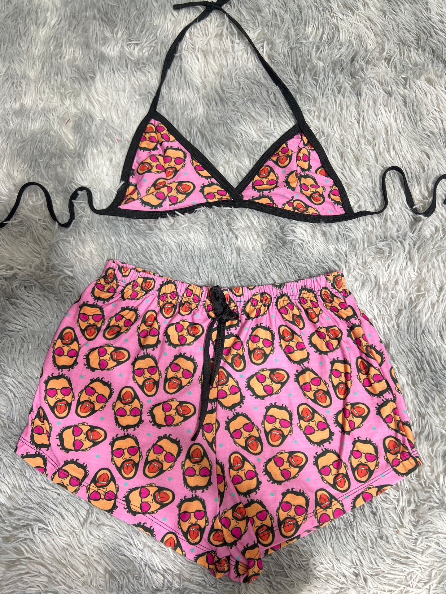 bad bunny Top con short unitalla de brush