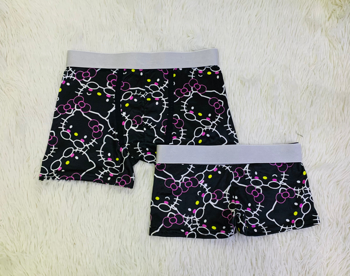 Kitty Face Print Multicolor Duo XL