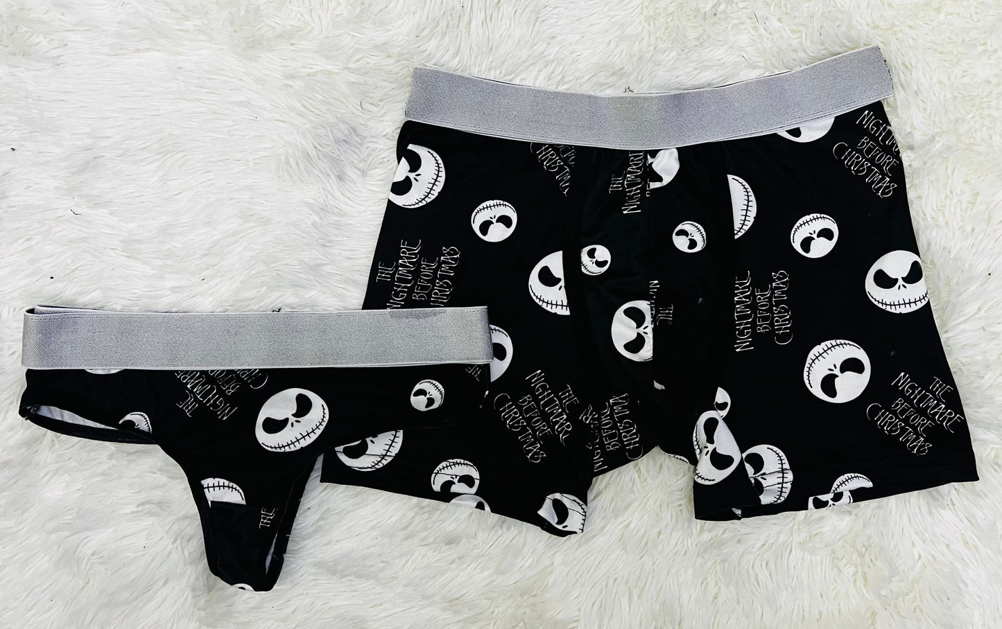 Jack Halloween Print Negro duo unitalla con tanga