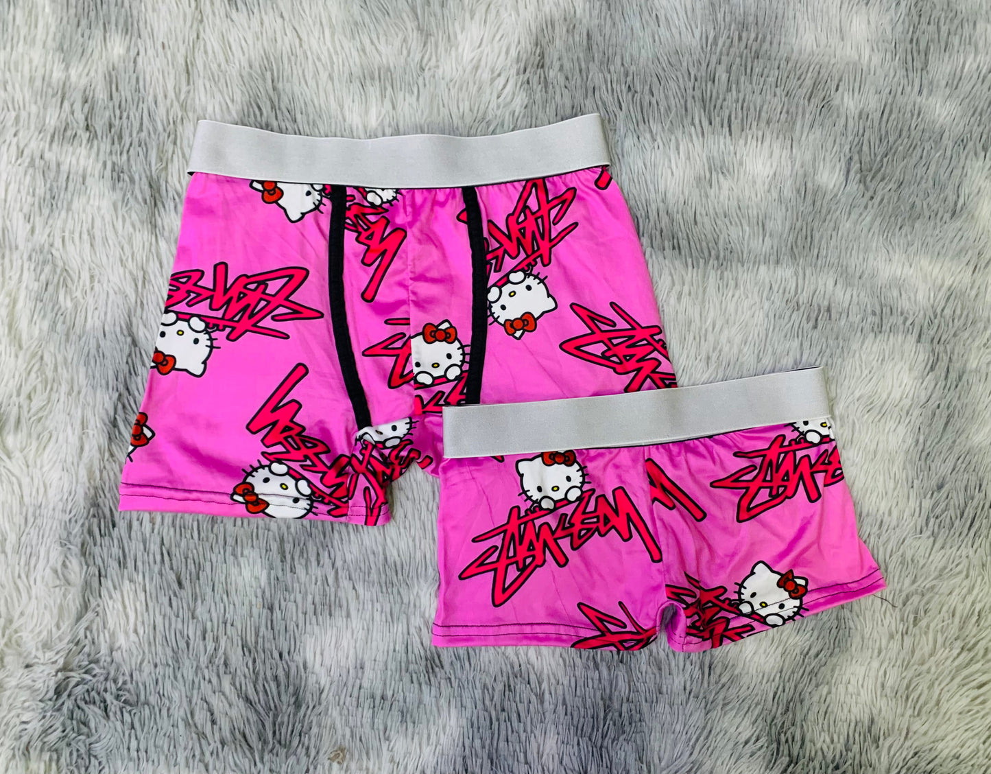 Hello Kitty Rosa Duo Unitalla Con boxer.