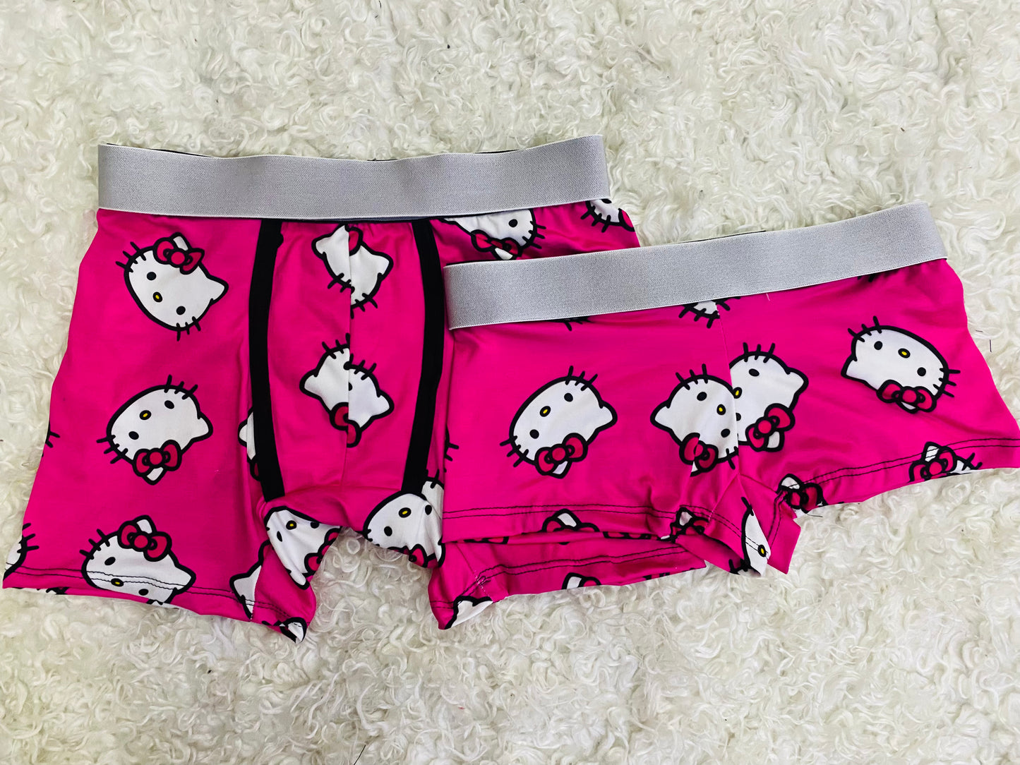 Hello kitty caritas fondo rosa duo boxer