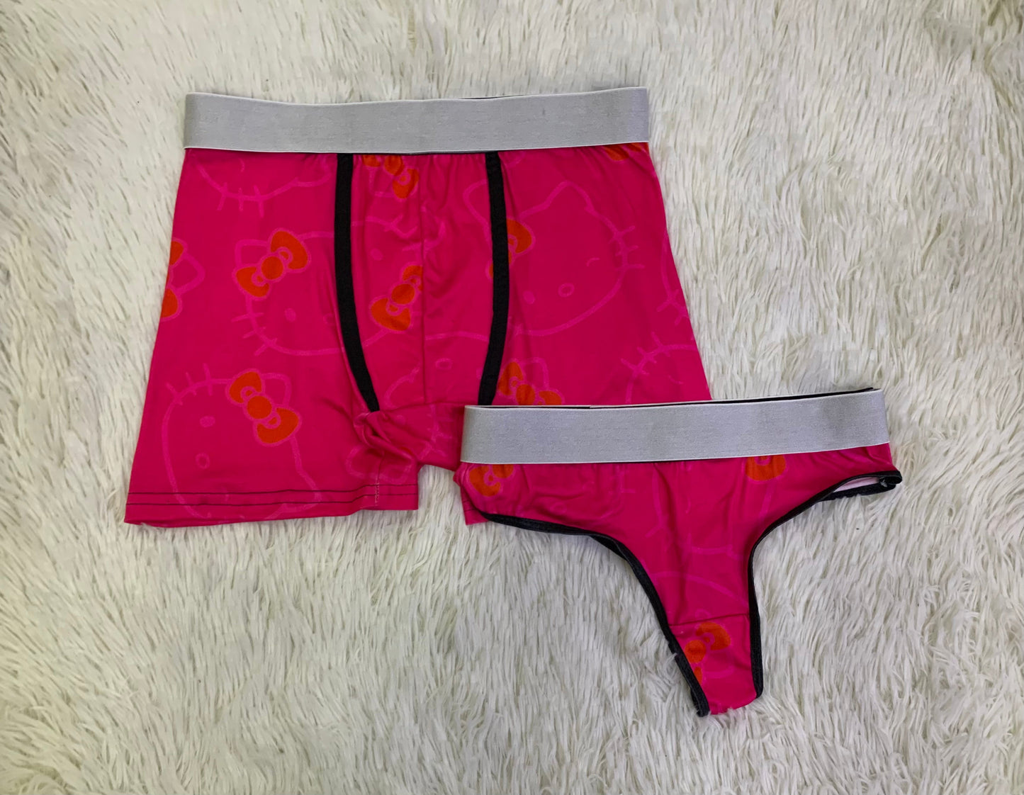 Kitty Faces Print Multicolor Duo XL