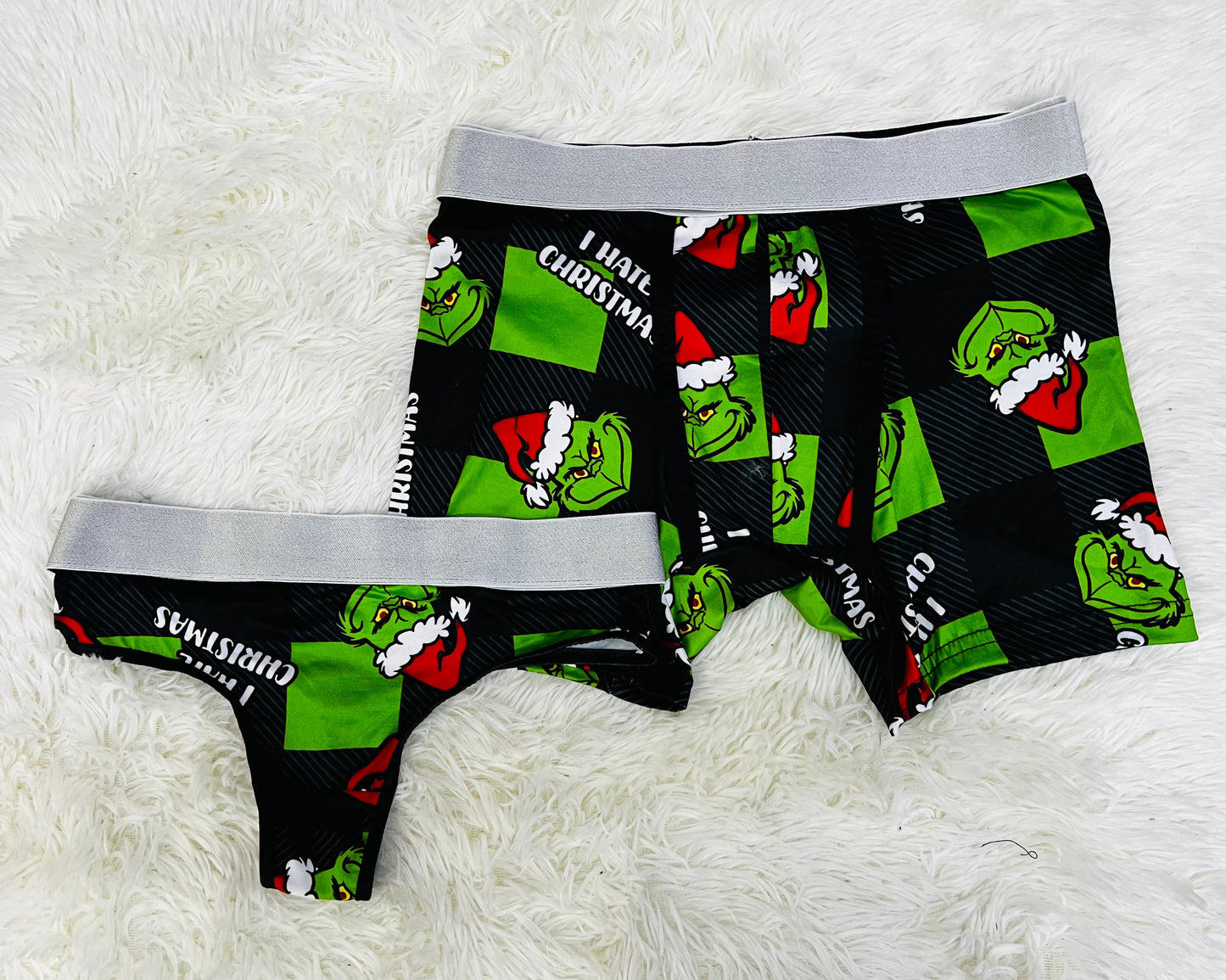 Grinch Print Verde duo unitalla con tanga