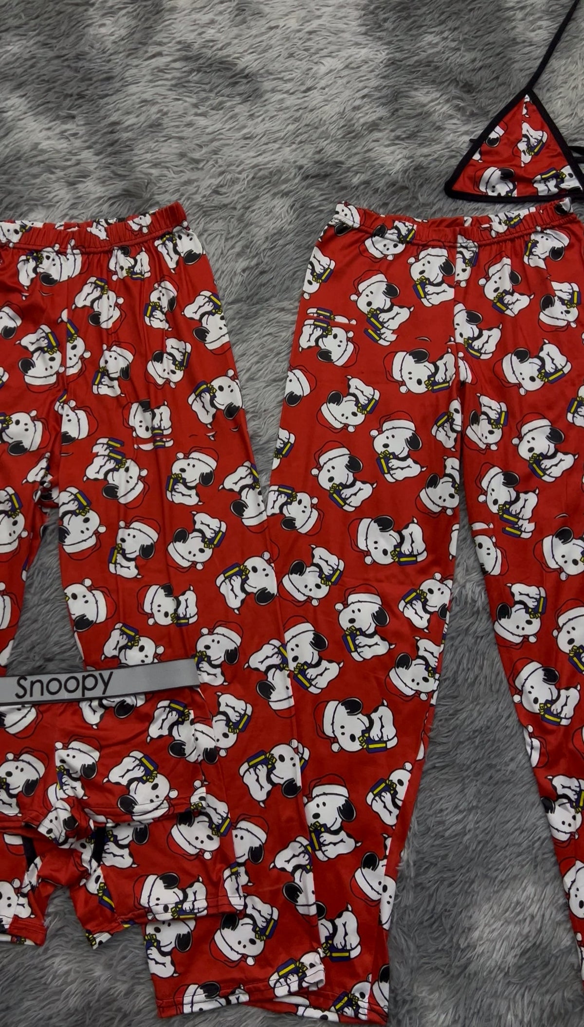 Snoopy Navideño Navideño Pijama De 5 Piezas