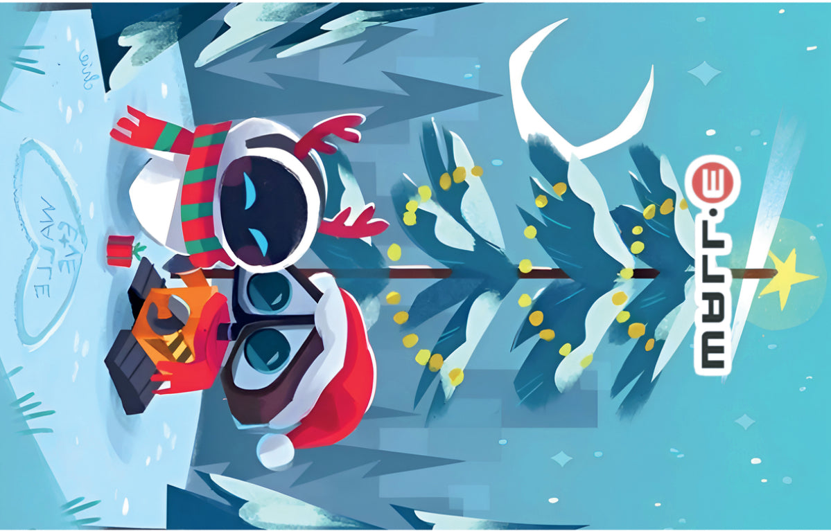 Walle Eva Navidad frazada