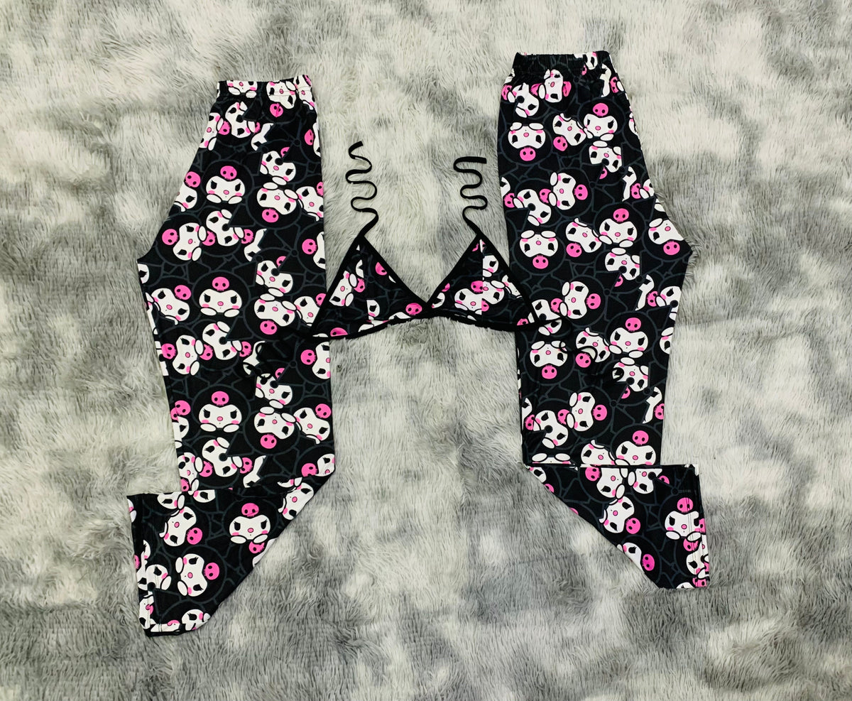 Kuromi Pijama Sin Color Duo De Pijama Afelpada.