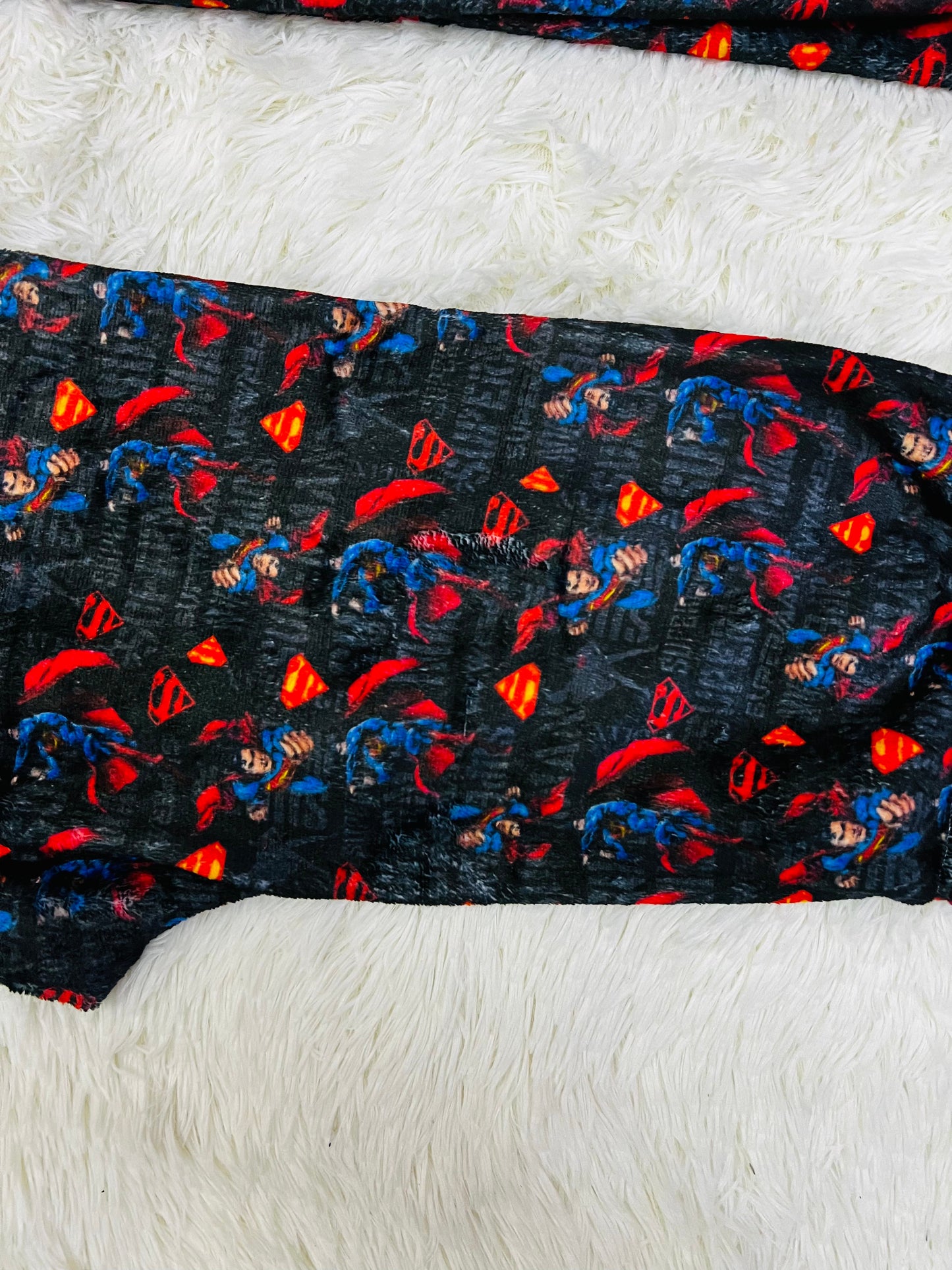 Superman Pijama Azul Duo de pijama afelpada