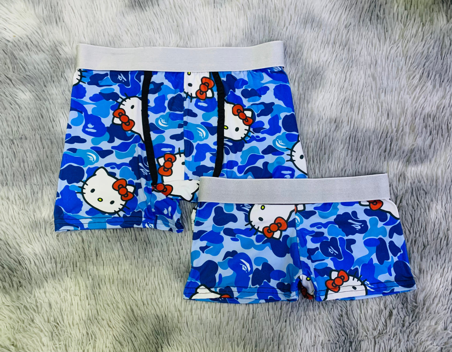 Camuflaje Gato Azul Duo Unitalla Con boxer.