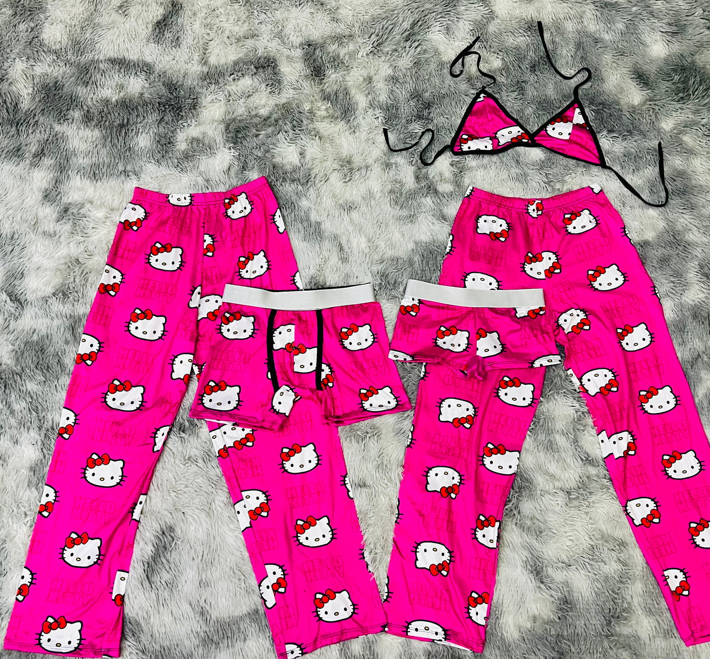 Hello Kitty Estampa Rosa Duo Unitalla De 5 Piezas.