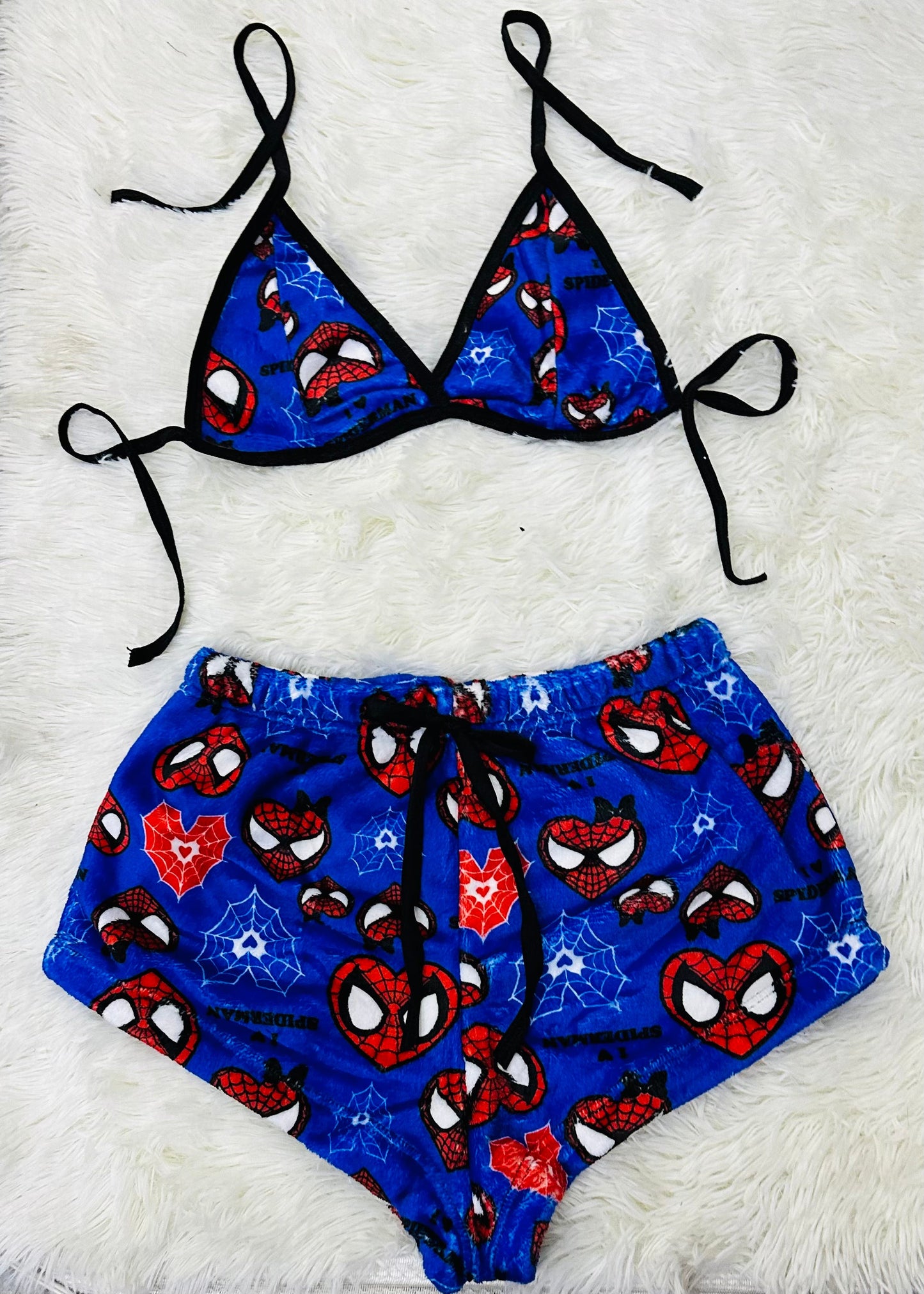 Spider Man Pijama Rojo short con top