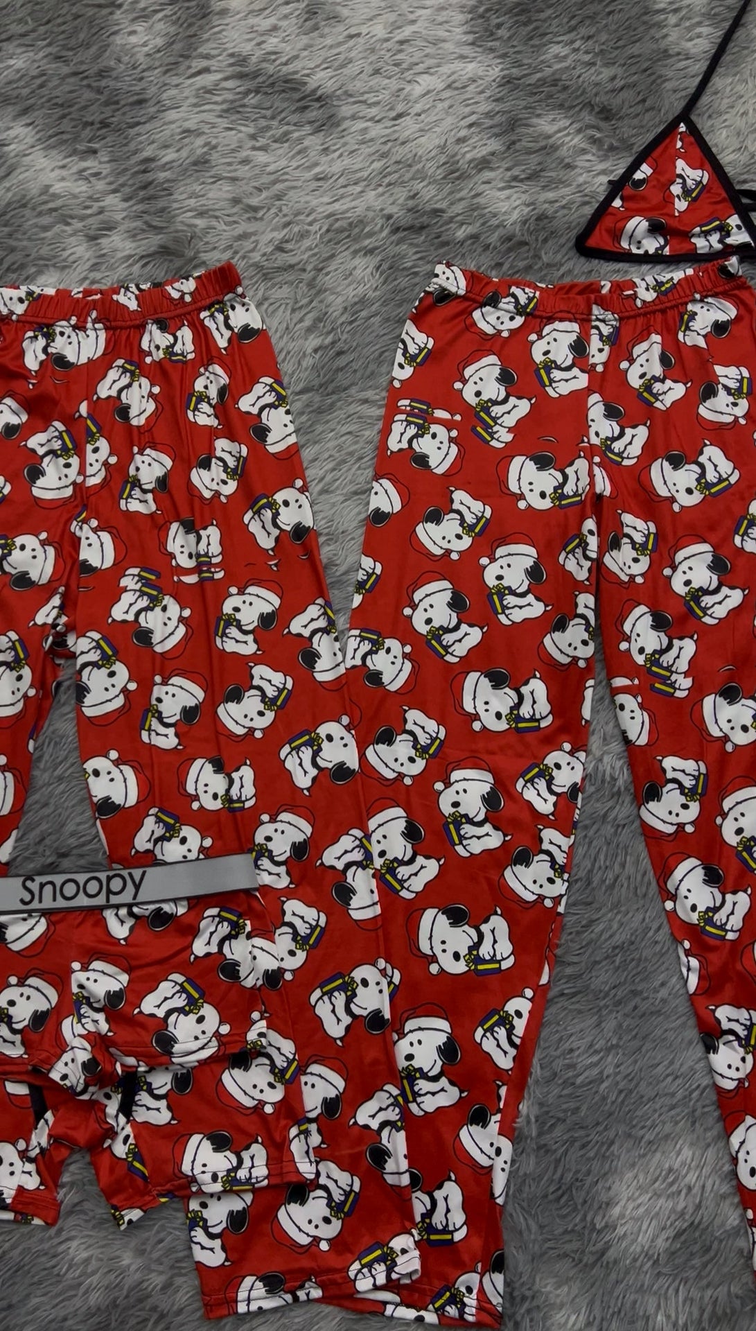 Snoopy Christmas 5 piece pajama set Christmas Print 🐶🎄