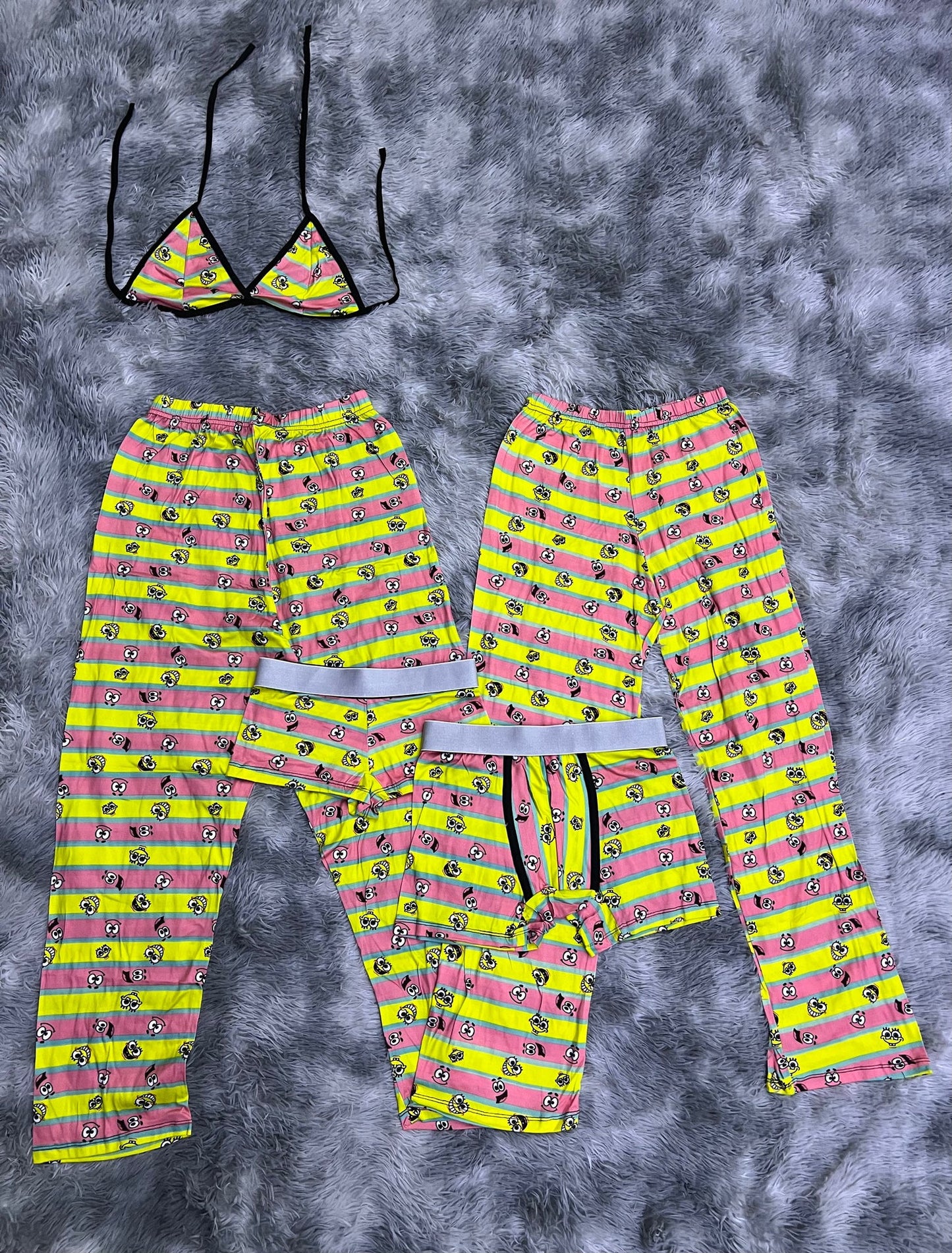 bob esponja y patricio rayas pijama 5 piezas