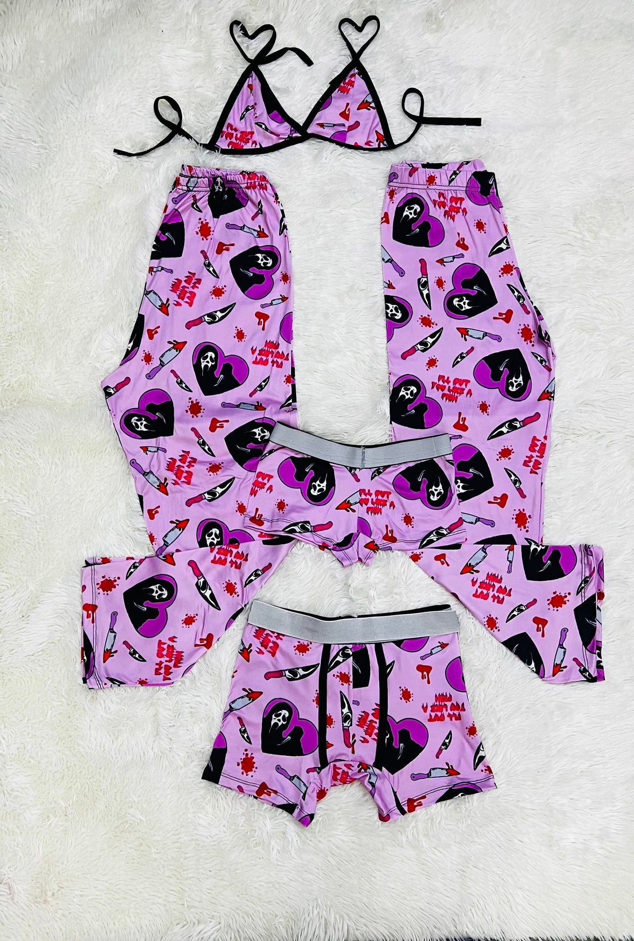 Ghostface pink 5 piece pajama set halloween 👻🎃