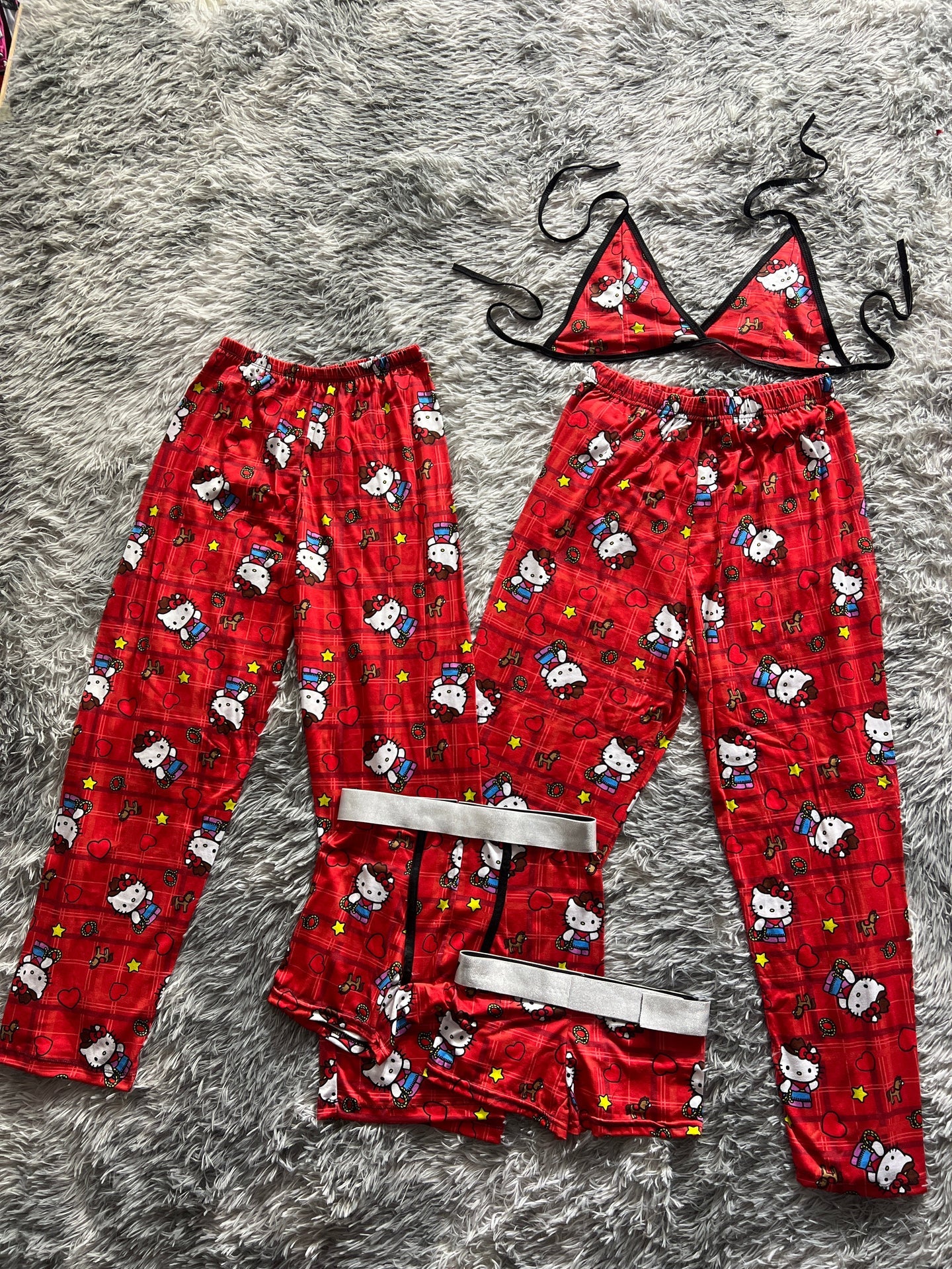 Hello kitty vaquerita pijama 5 piezas