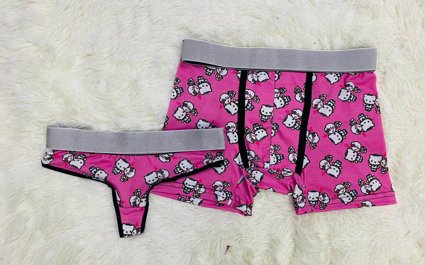Hello kitty and boyfriend matching couples underwear - Fundies