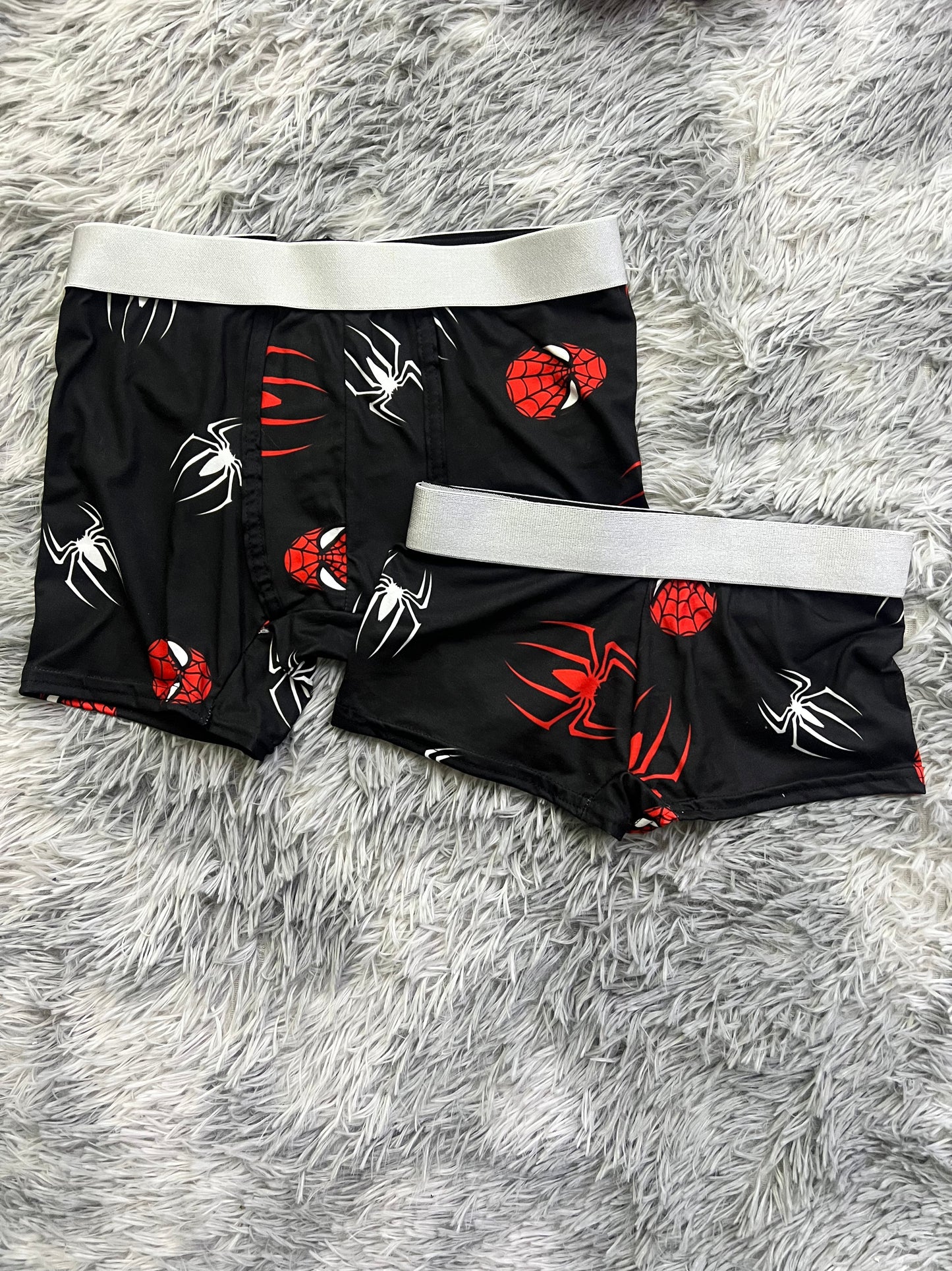 Spider-Man Negro Duo Unitalla Con boxer.