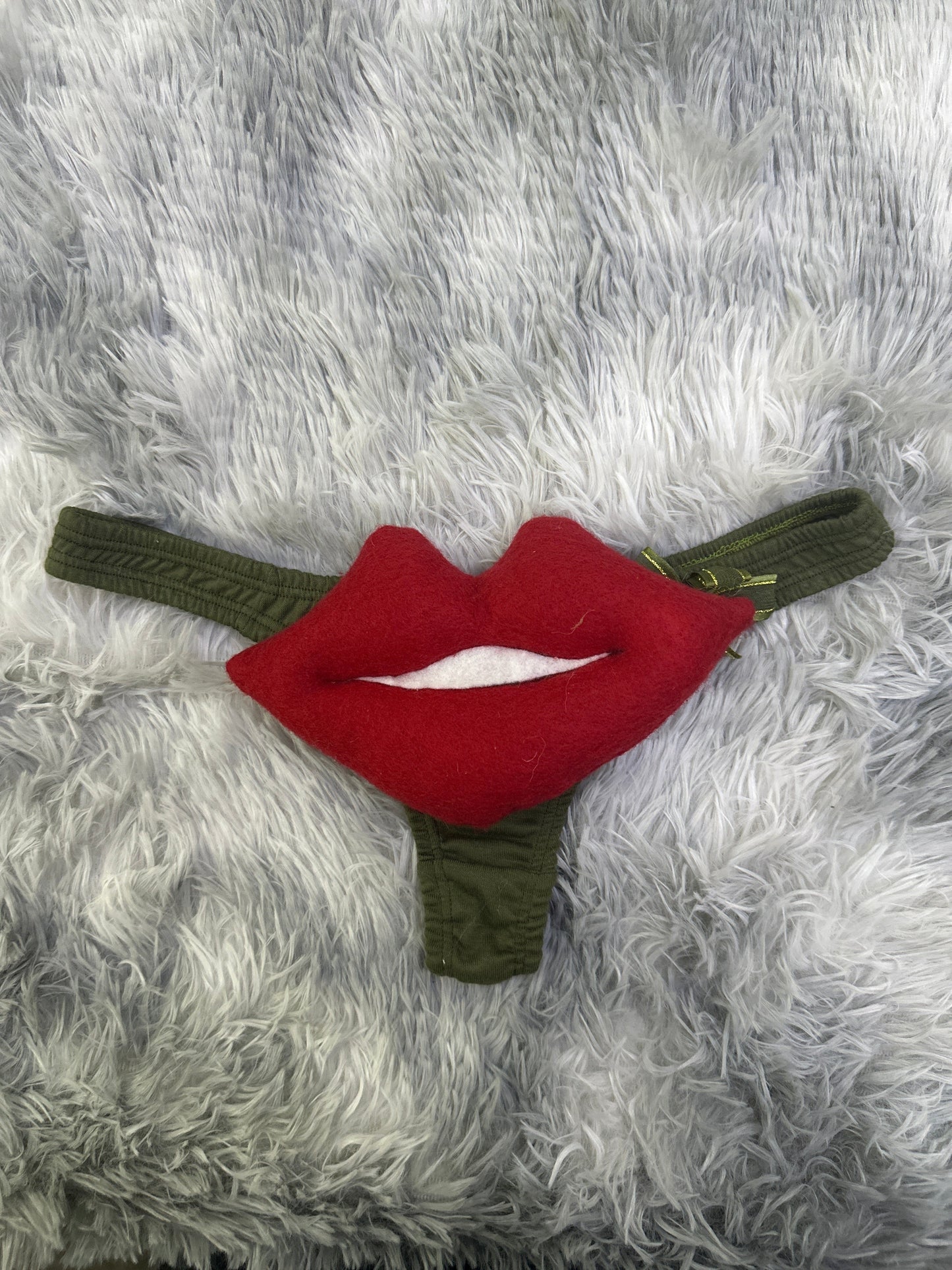 Lips Print Tanga De Broma