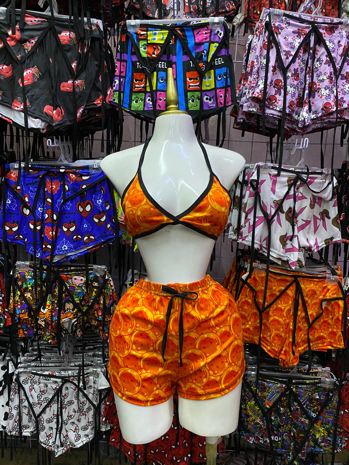 Esferas del dragon Pijama de dama short con top individual de dama