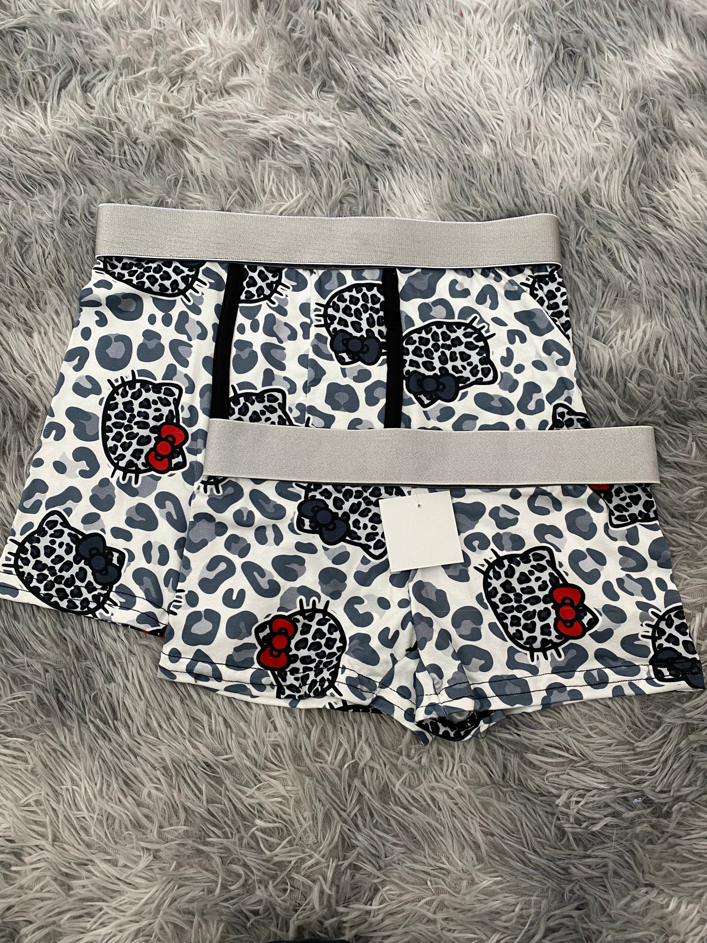 Hello kitty animal print fondo blanco Duo Con Boxer XL