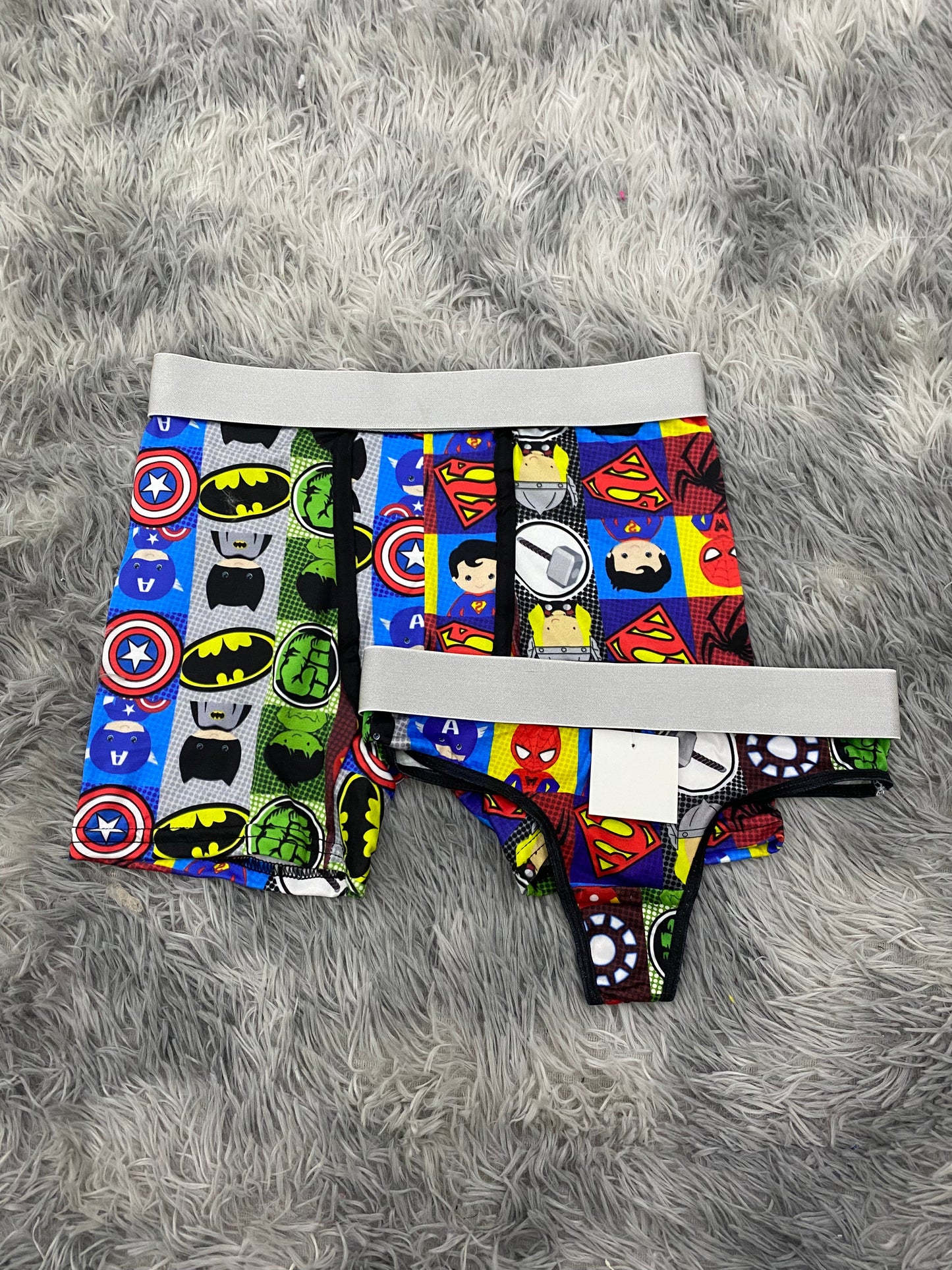 Super heroes bebés Dúo Unitalla Con Tanga XL