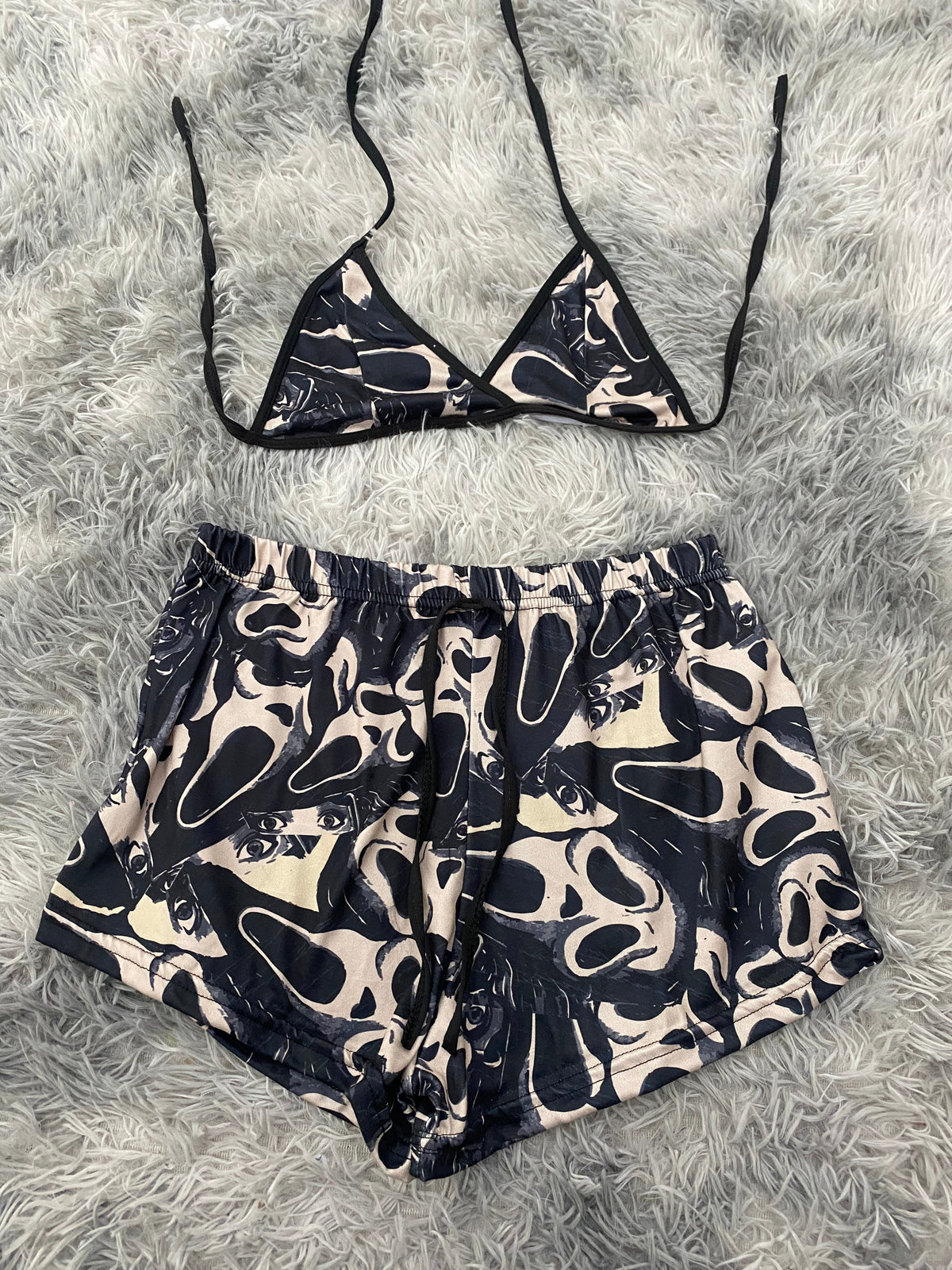 Scream cafe Top Con Short Unitalla De Brush