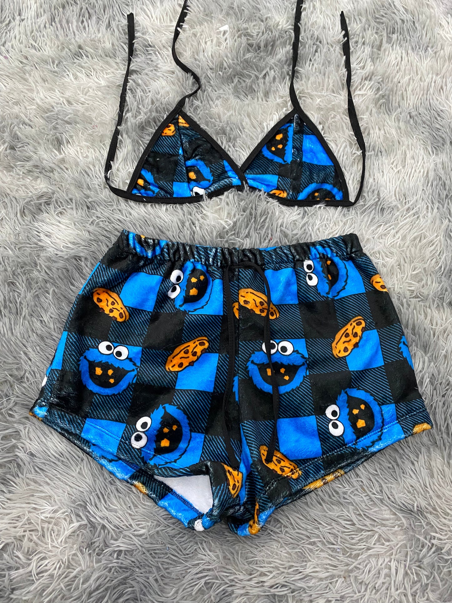 Señor come galletas Top Con Short Unitalla De afelpado