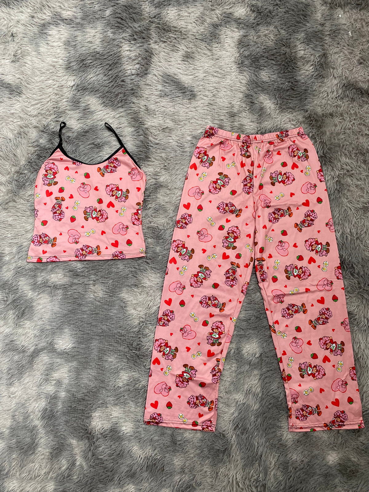 Rosita fresita y gato Blusa Con Pantalón Pijama De Dama