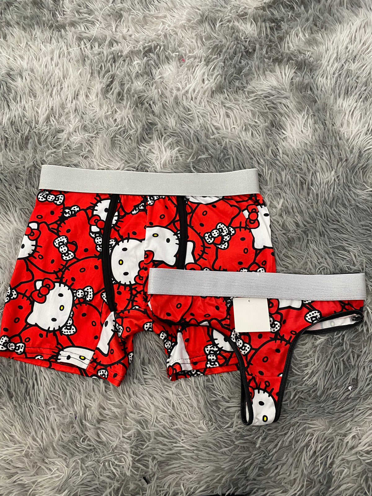 Hello kitty rojo y blanco Duo Unitalla Con Tanga