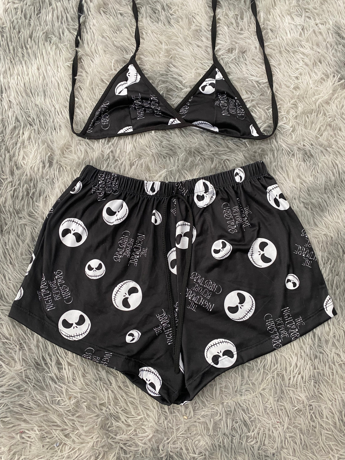 Jack letras blancas Top Con Short Unitalla De Brush
