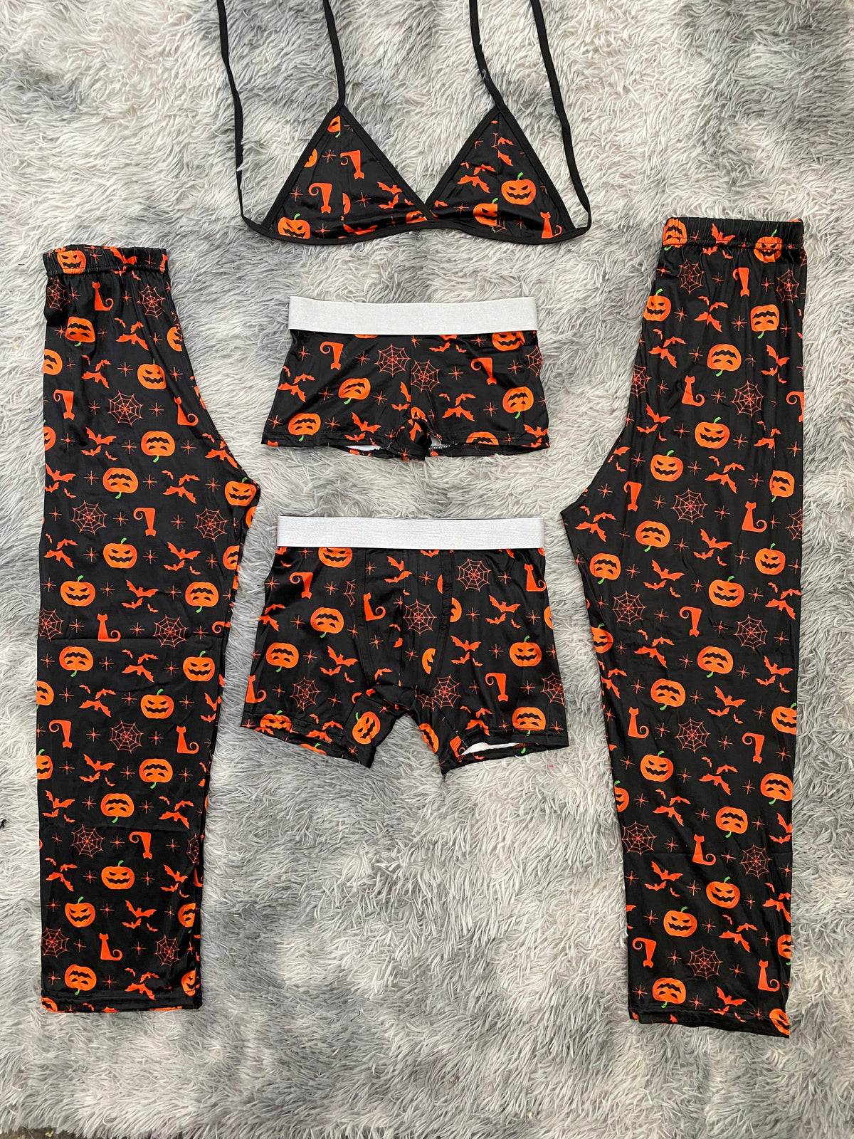 Calabazas Halloween Pijama De 5 Piezas
