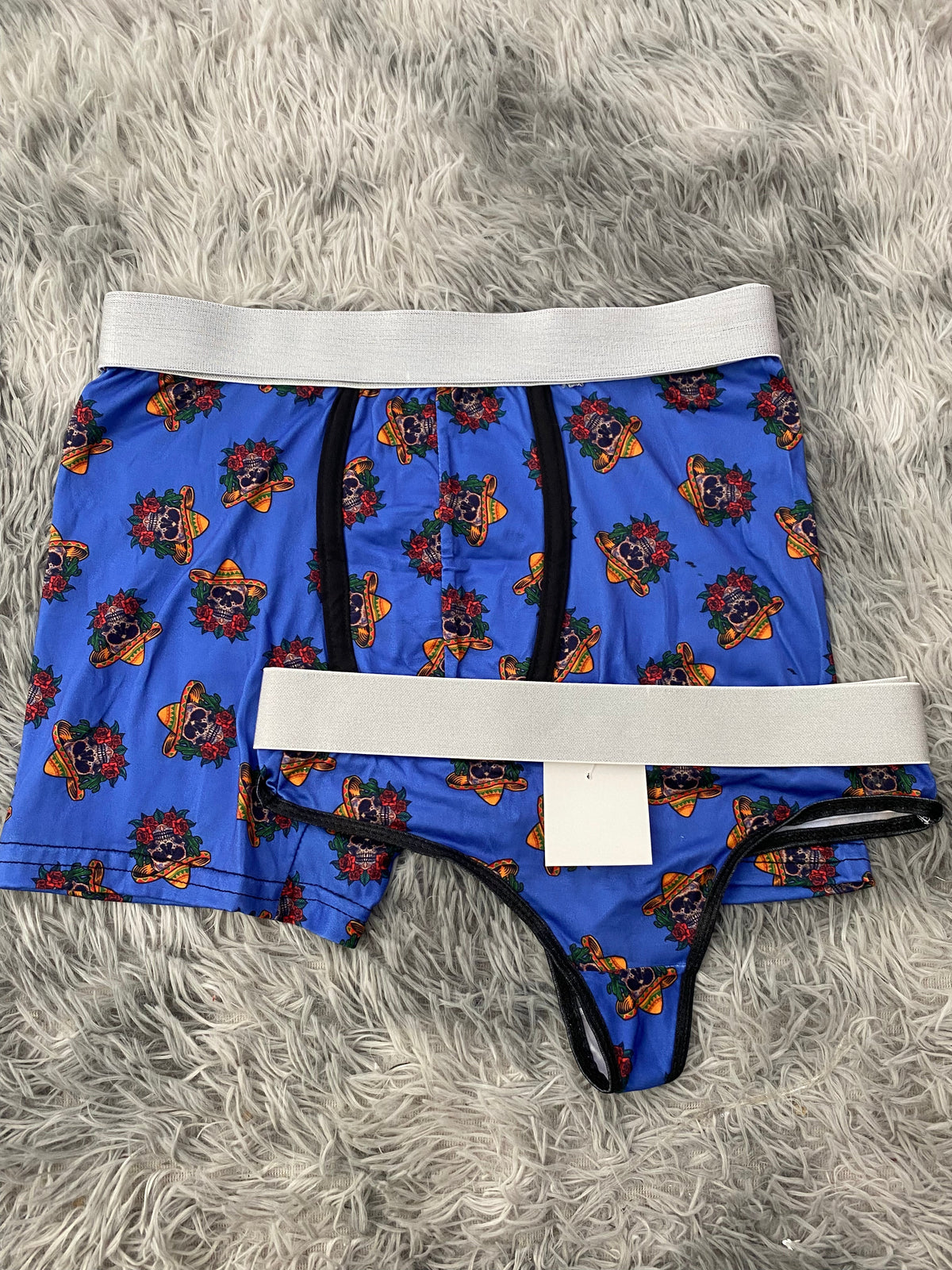 Calaveras con sombrero Duo Unitalla Con Tanga