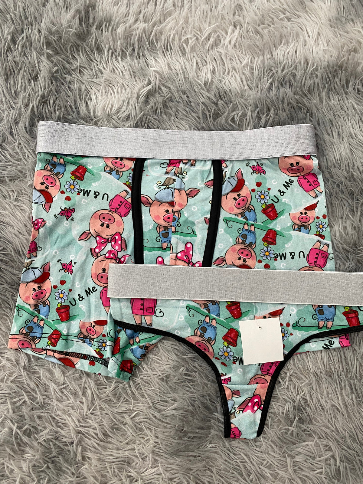 Cerditos u & me Duo Unitalla Con Tanga