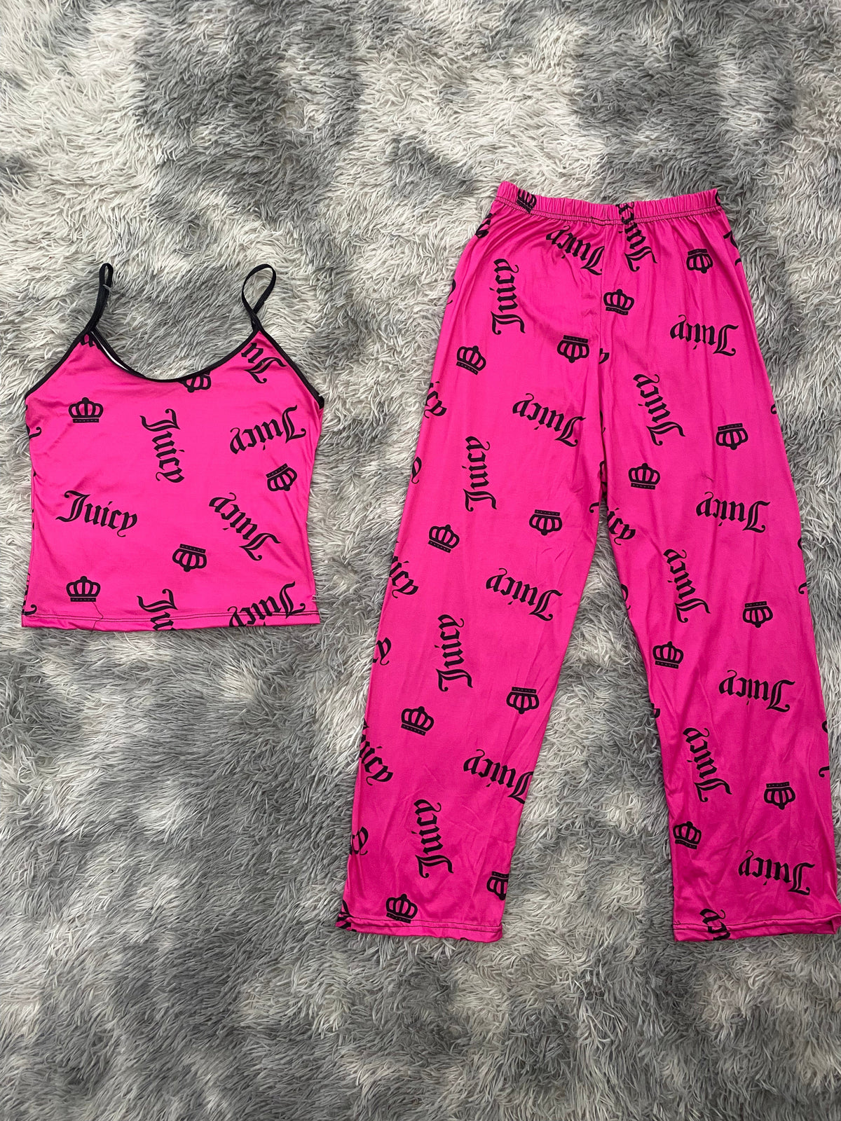Juicy rosa Blusa Con Pantalón Pijama De Dama