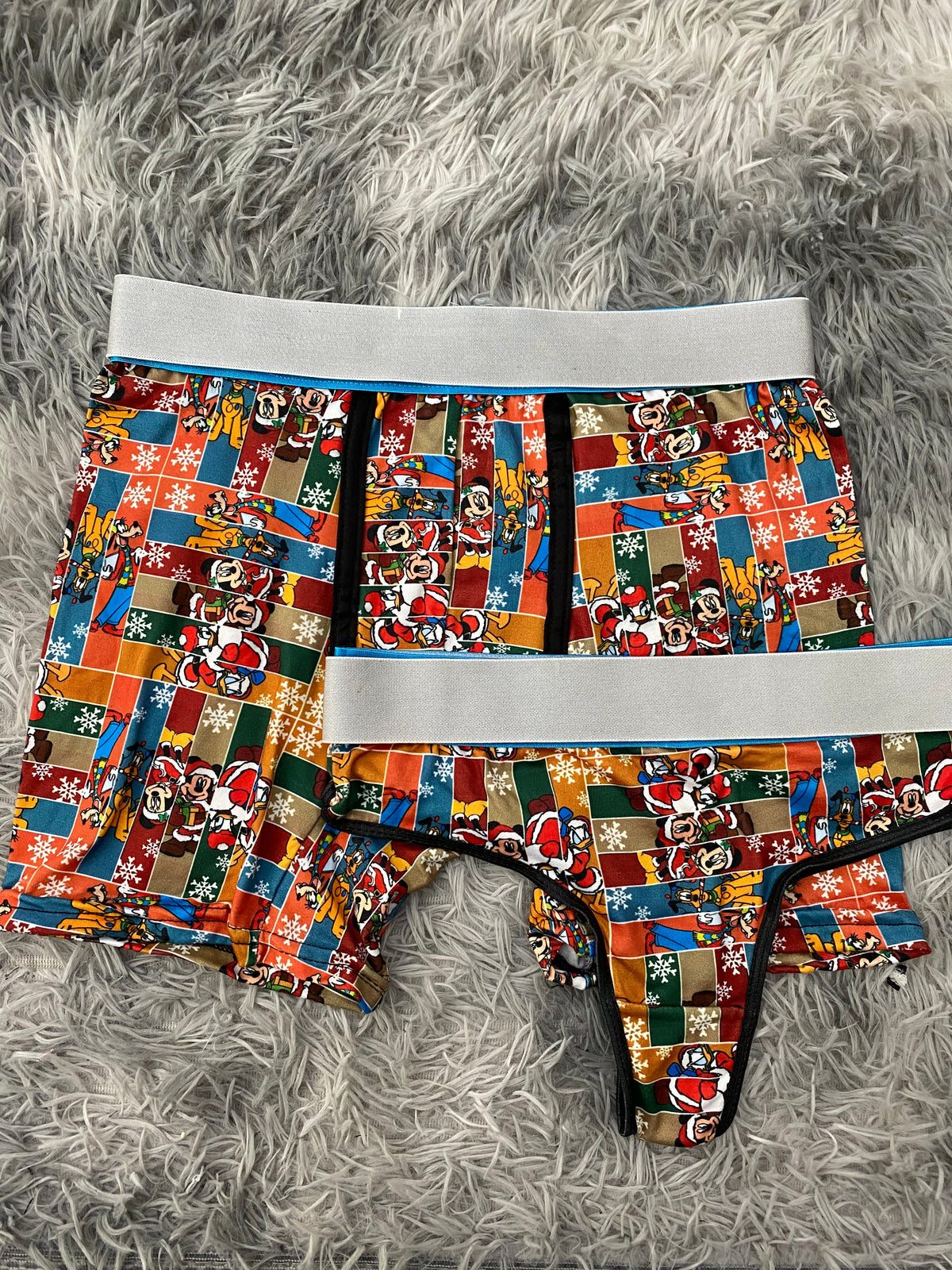Mickey Mouse personajes cuadros navidad Duo Unitalla Con Tanga