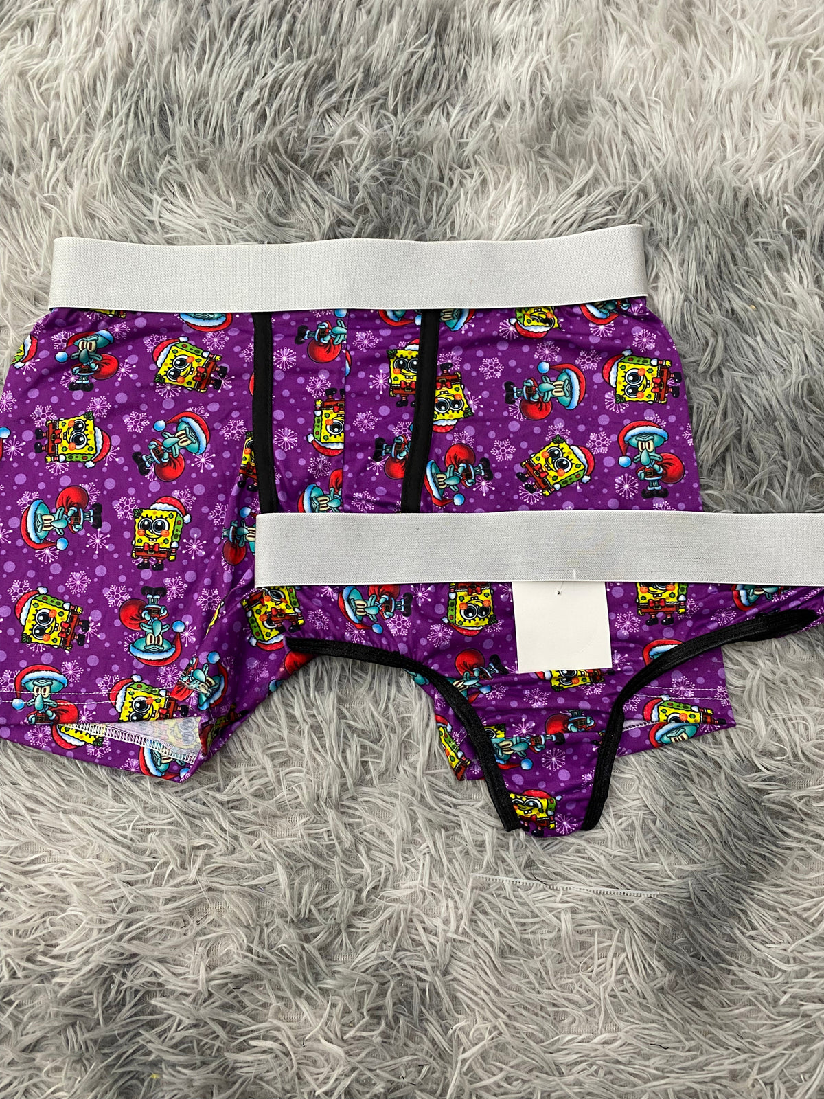 Bob esponja navidad morado Duo Con Tanga Xl