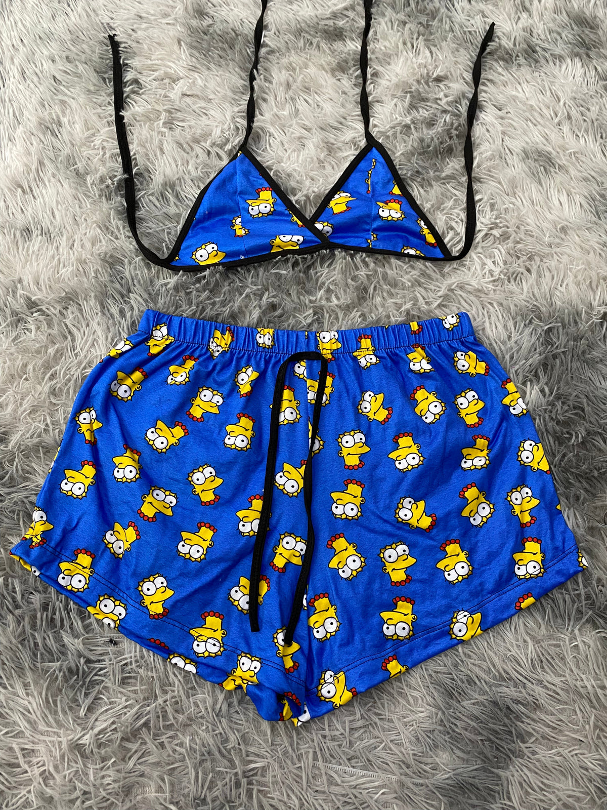 Marge caras Top Con Short Unitalla De Brush