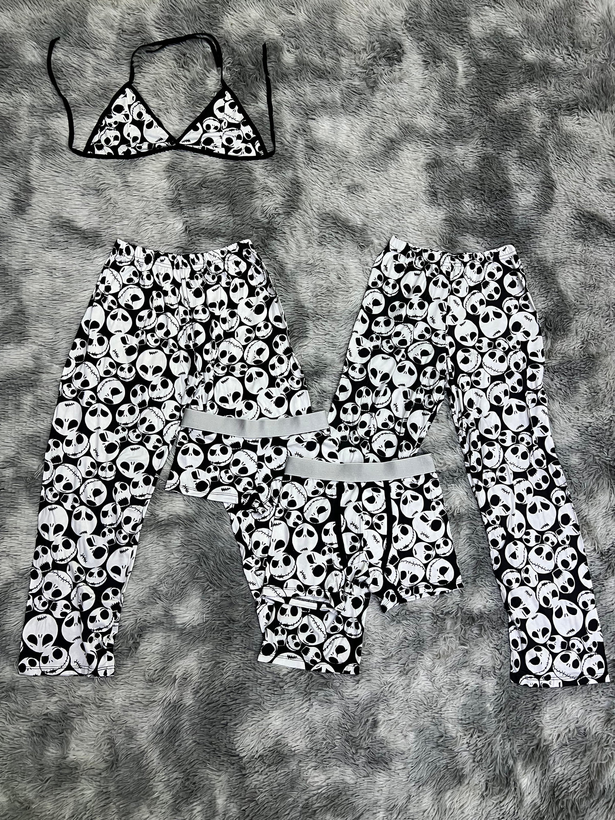 Jack Caras Halloween Pijama De 5 Piezas