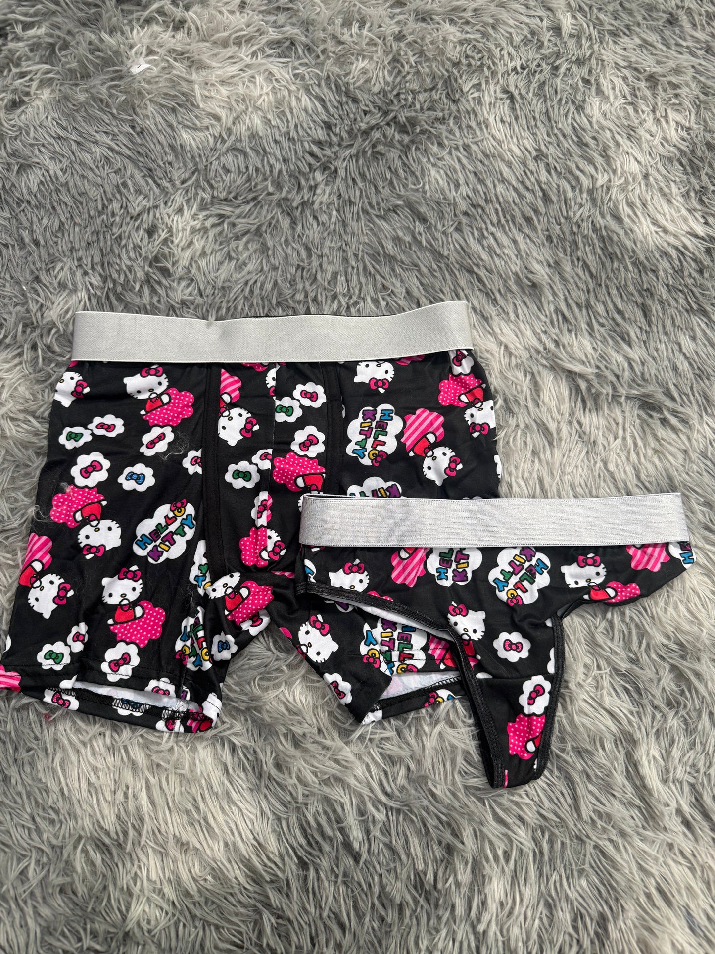 Hello Kitty moñitos y nube de puntitos Duo Unitalla Con Tanga