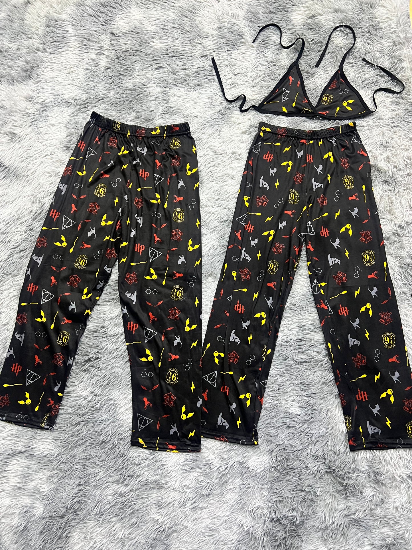 Pijama Gryffindor Rojo Duo de pijama afelpada.