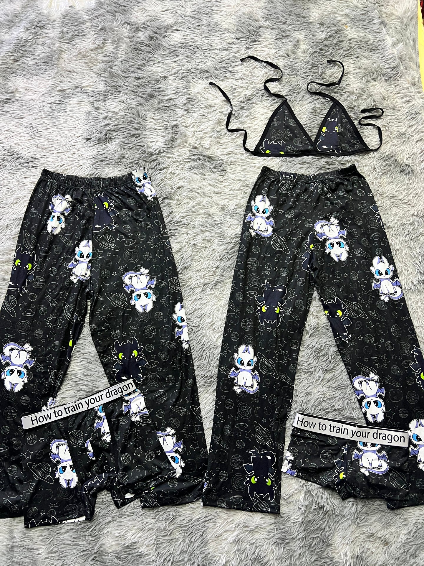 How to train your dragon Print 5 piece pajama set Cozy Nightwear 😴✨