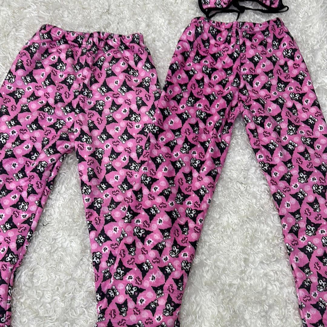 Kuromi stripped plush pajama duo - Fundies