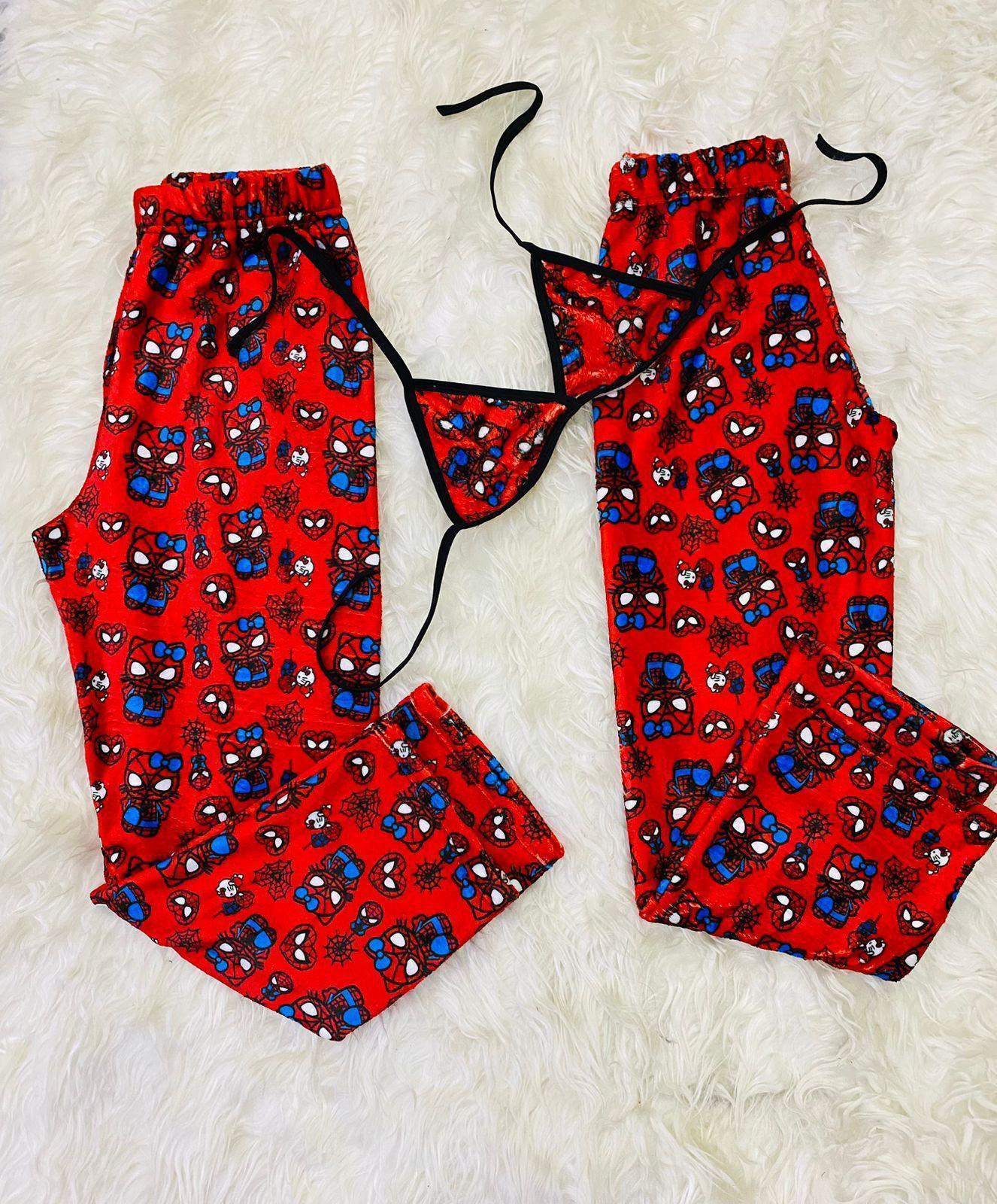 plush pajama duo spiderman kitty - Fundies