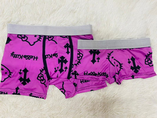 Hello Kitty Cruces Rosa Duo Unitalla Con boxer.