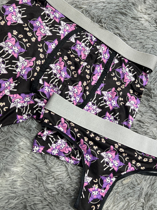 Kuromi y melody duo de tanga XL
