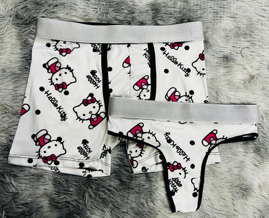 Hello Kitty Polka Blanco duo unitalla con tanga